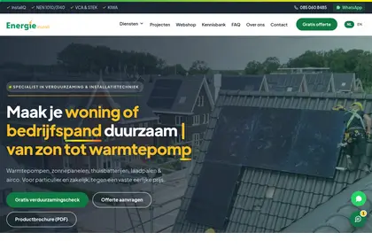 Klantwebsite installatiebedrijf - Layg portfolio